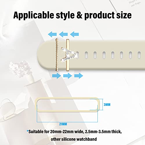 Decorative Rings Loops for Apple Watch Bands - A-Gold