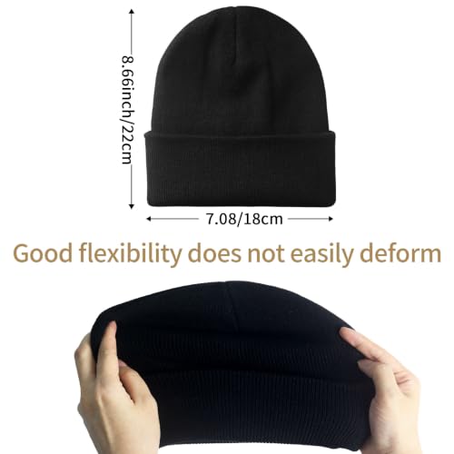 Warm Knitted Beanie for Men & Women - Dark Gray Classic One Size