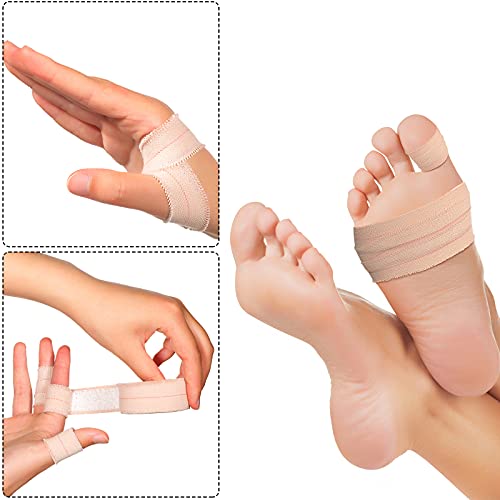 Elastic Adhesive Bandage Tape Wrap - 4 Rolls, 1" x 5 yd