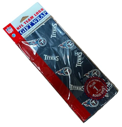 NFL Tennessee Titans Wrapping Paper - Gift Wrap for Fans