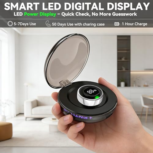 Smart Fitness Tracker Ring for Health Monitoring - Gold Size 8