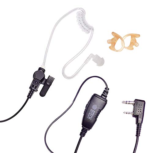BTECH QHM07 Platinum Series Noise-Cancelling Surveillance Earpiece for K1 Radios - Single Pack