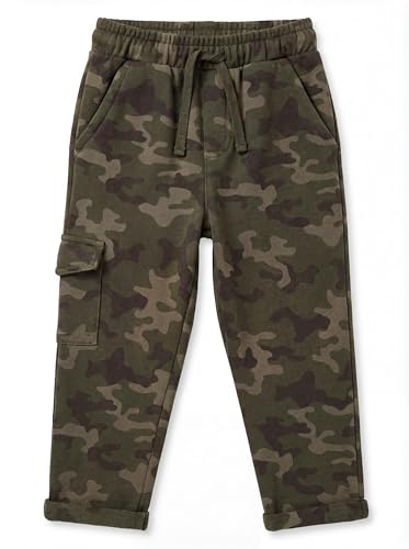 Andrew Scott Kids 100% Cotton French Terry Joggers with Pockets & Drawstring – Multi Pack