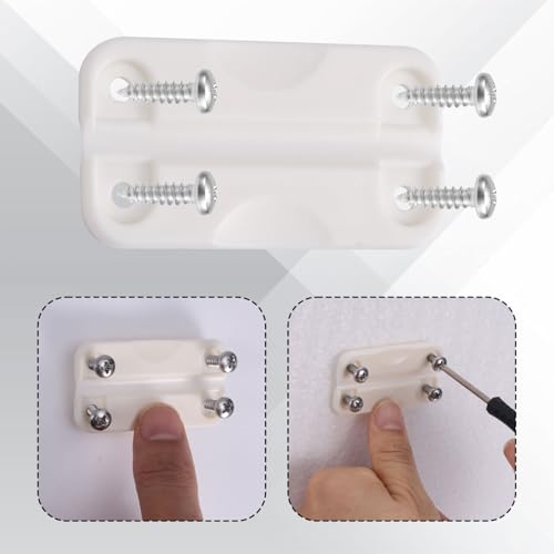 Cooler Hinges Kit - 4 Plastic Hinges with 16 Screws, 2.32x1.26 Inch