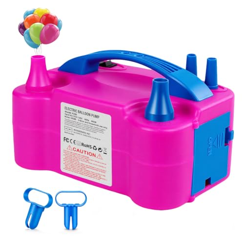 Electric Balloon Pump with Dual Nozzle – Portable 600W Inflator