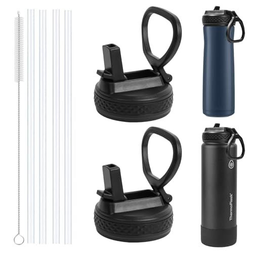Straw Lid Compatible with ThermoFlask 18OZ/24OZ/32OZ/40OZ/64OZ Water