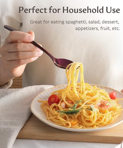 7-Inch Stainless Steel Spork Set - Reusable Metal Sporks, 4 Pack - L18-Spork4Multi
