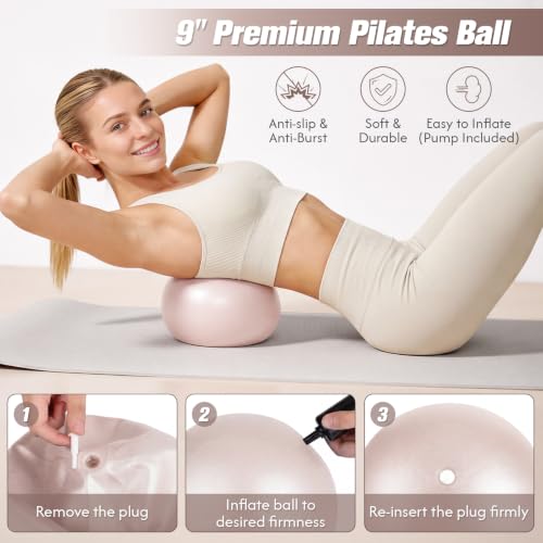 Pilates Kit for Home Workouts - Oat & Brown with Accessories