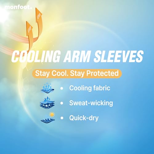 Cooling UV Protection Arm Sleeves - White (2 Pairs)