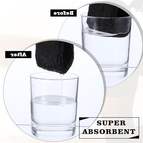 4-Pack Moisture-Wicking Sweat Bands for Sports & Workouts