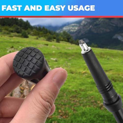 Hiking Pole Tips - 6 Pcs Rubber Replacement Tips for Trekking Poles