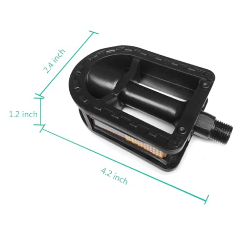 Kids Bike Pedals - 1/2 Inch Resin Pedals for 12" & 14" Youth Bikes