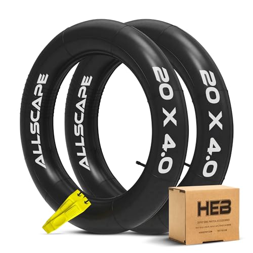 Heavy Duty Bike Tube - Puncture Resistant for 20" x 4" - 2 Pack