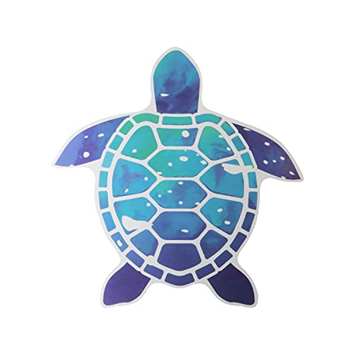 12pcs Sea Turtle Vinyl Stickers Underwater Ocean Decals Waterproof Wall Sticker Home and Bedroom Decoration, DIY Accessories, Blue
