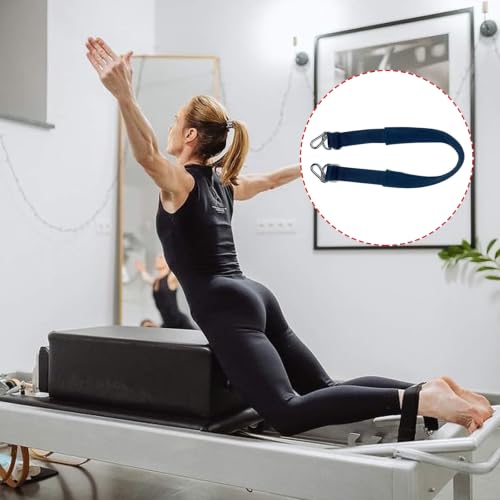 Adjustable Pilates Reformer Foot Strap - 27.5" Padded Leg Strap