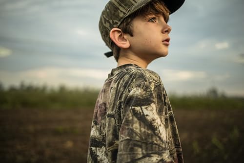 Mossy Oak Boys' Youth Camo Hunting Shirt - Medium, Original Bottomland