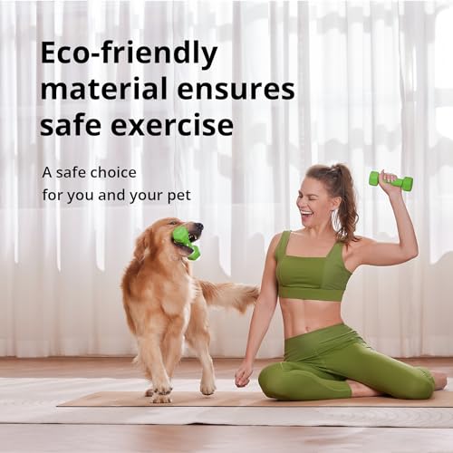 Portzon 8 Colors Options Compatible with Set of 2 Rubber Dumbbell