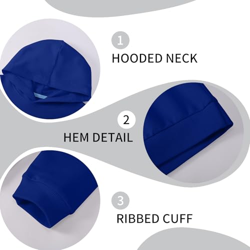 Kids Cotton Hoodie for Boys and Girls, Long Sleeve Pullover Sweatshirt, Toddler