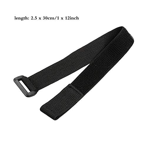 Adjustable Elastic Pant Leg Bands - 12 Inch, 2 Pack