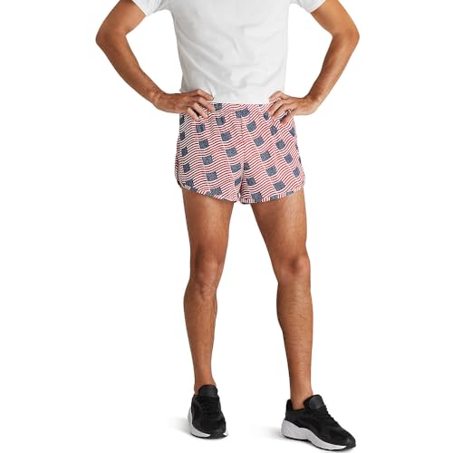 Men's Printed Running Shorts - 2.25" Inseam, Old Glory - Ranger Panty