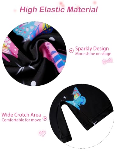 Girls Gymnastics Leotard Unitard Outfit for Ages 5-6 Years - Black