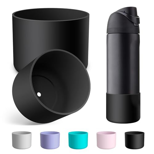 2PCS Silicone Water Bottle Boot for Owala 24oz 32oz 40oz, Anti-Slip