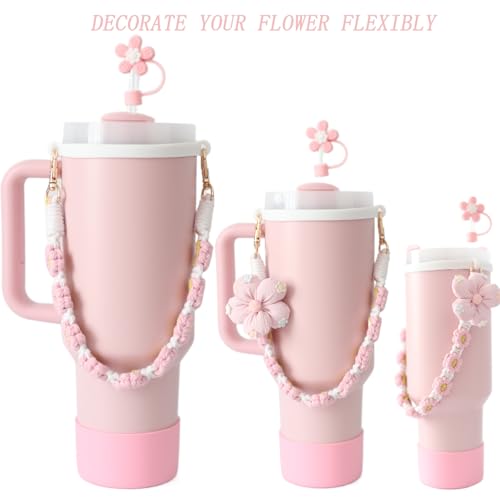 9-Piece Cup Accessories Set for Stanley 30oz & 40oz Tumblers - Pink