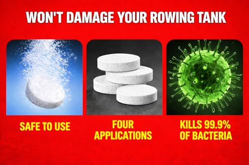 Rowing Machine Water Cleaning Tablets - Eco-Friendly Formula, 4 Tablets