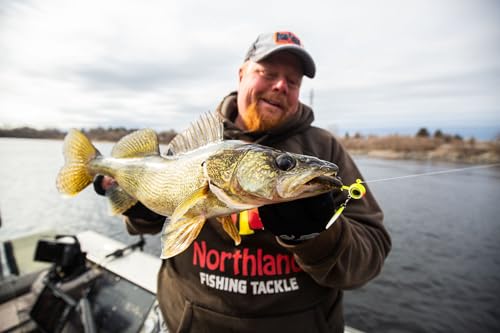 Versatile Walleye Spin Jig with Thumper Willow Blade - 1/8 Oz