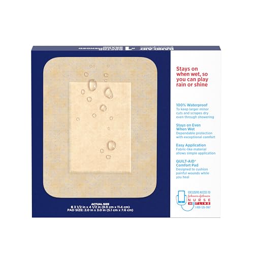 BAND-AID Brand Water Block Flex Adhesive Bandages, Large Size, 6 Count