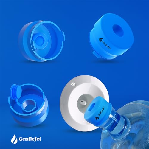 Reusable Silicone Water Jug Cap - Leak-Proof Lid for 2-5 Gallon Bottles - 1 Pack