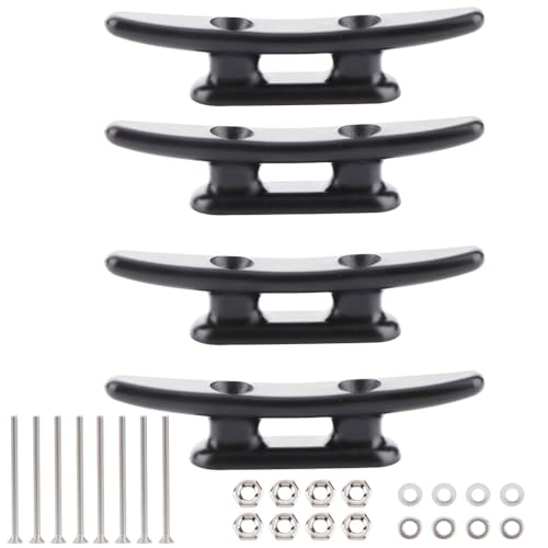 3" Nylon Boat Cleats - 4 Pack with Stainless Steel Screws