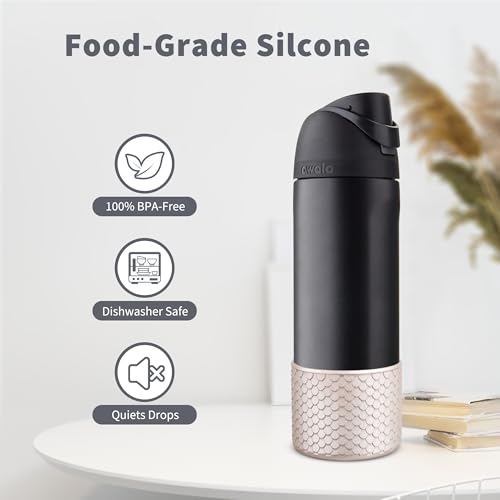 Silicone Boot for Owala 24 oz Water Bottle - Rose Gold