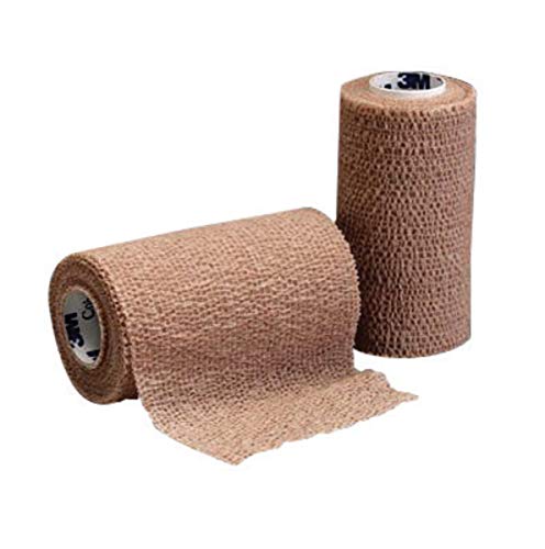 Self-Adherent Wrap for Compression & Injury Support - Tan, 3" x 5yds