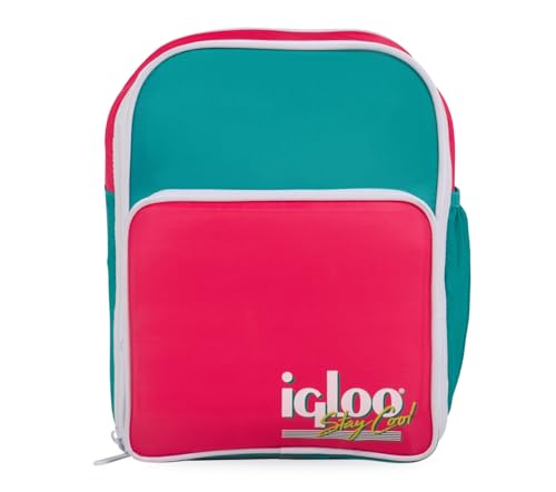 Igloo Retro 12-Can Convertible Backpack Cooler Jade - Insulated Cooler Bag
