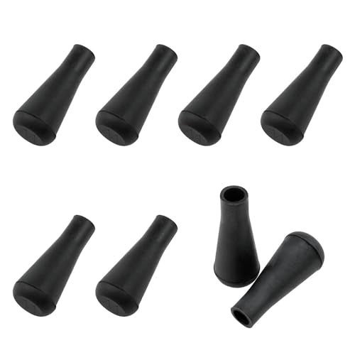 8PCS Black Soft Rubber Arrowheads for Archery Training