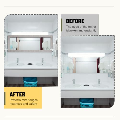 15M Gray Linen Border Wall Decor Peel & Stick Removable PVC Waterproof Bathroom Mirror Frame Border Kitchen Sticker Trim 49 ft x 4"