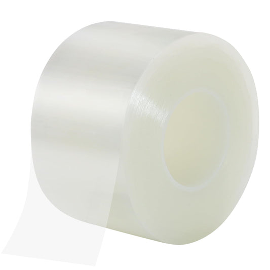 Qoqooice Transparent Window Weather Sealing Tape 2 Inch x 35 Yards Weather Stripping Residue Free Clear Window Draft Isolation Sealing Film Tape for Doors Windows and Shower Glass Gaps