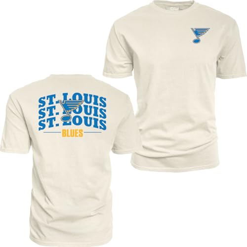 St. Louis Blues NHL Unisex T-Shirt Ivory Medium Officially Licensed