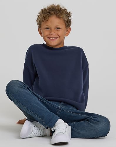 PURE CHAMP Boys 3-Pack Long Sleeve Crewneck Sweatshirts - Black, Navy, Charcoal