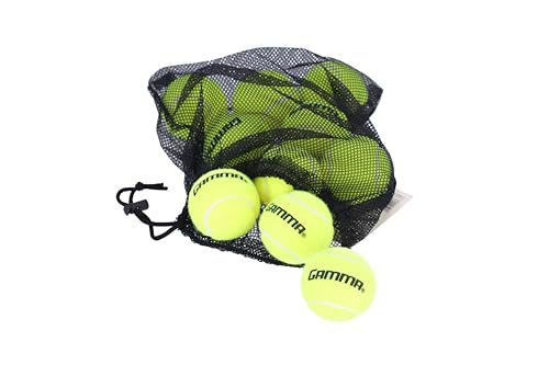 Gamma Pressureless Tennis Balls 10-Pack - High-Visibility Practice & Training
