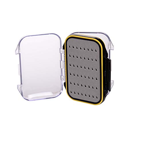 Waterproof Fly Box for Fly Fishing - Size A 4.24x3.04x1.36in