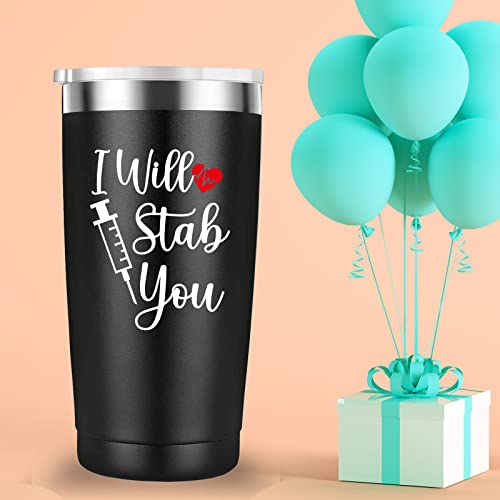 Mamihlap 20oz Black Travel Mug Tumbler for Nurses & Doctors - Appreciation Gift
