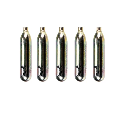 12g CO2 Cartridges - 5 Pack for Air Guns, BB Guns & Paintball