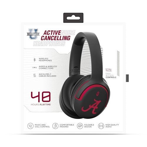 Active Noise Cancelling Over-Ear Headphones - North Carolina Tar Heels