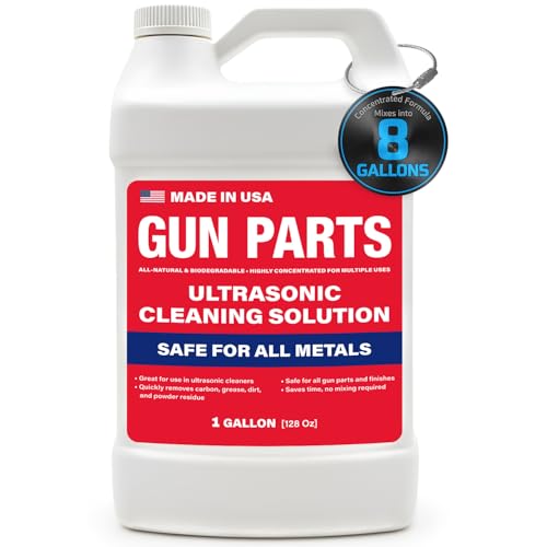 Samorillo Ultrasonic Gun Cleaning Solution - Concentrated 8-Gallon Formula for Firearm Maintenance