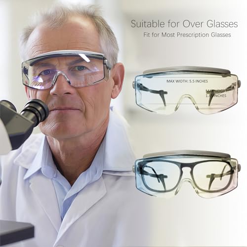 CO2 Laser Eye Protection Glasses | 9000nm-11000nm / 10600nm Wavelength Safety Goggles | OD 5+ Protective Eyewear | Absorption Filtering Technology | Ideal for Laser Cutting and Engraving
