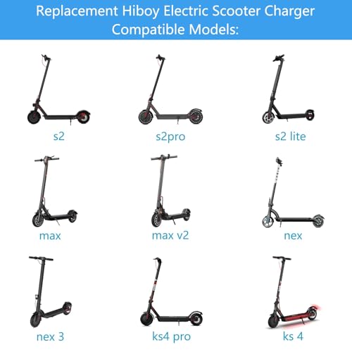 42V Hiboy Scooter Charger Replacement for S2 S2 Pro KS4 Max NEX Models