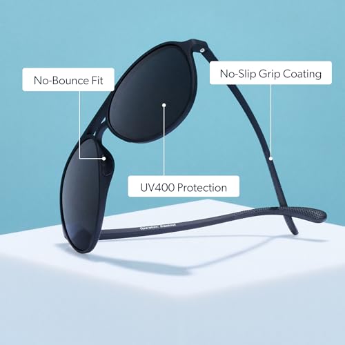 Polarized Aviator Sunglasses for Women & Men - UV400, Large Size, Non-Reflective Lenses