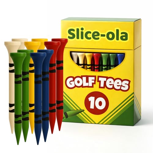 Funny Golf Tees - Premium Bamboo Tees Gift Set - Slice-ola